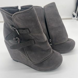 Wedge booties